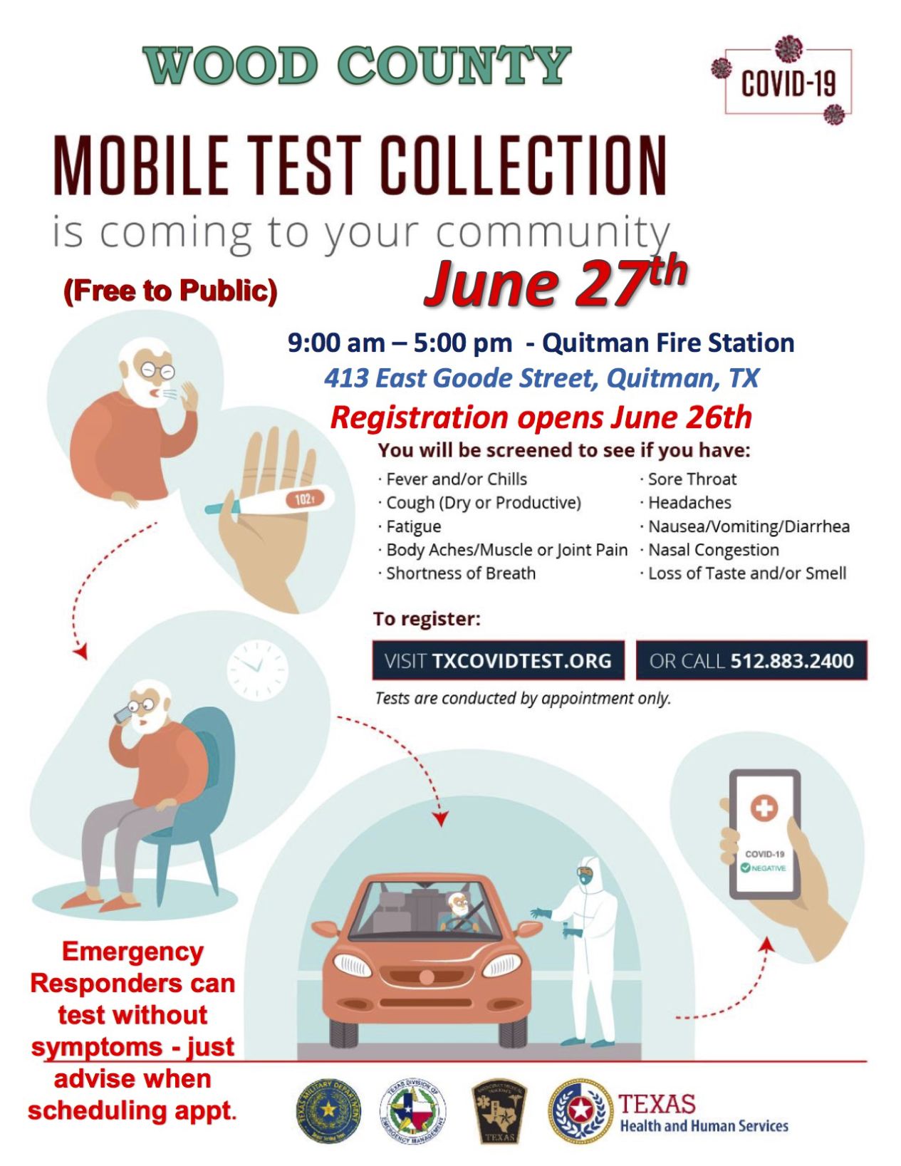 June 27th Drive Thru Testing in Quitman.jpeg